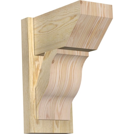 Ekena Millwork Funston Slat Rough Sawn Outlooker, Douglas Fir, 8"W x 14"D x 18"H OUT08X14X18FST06RDF